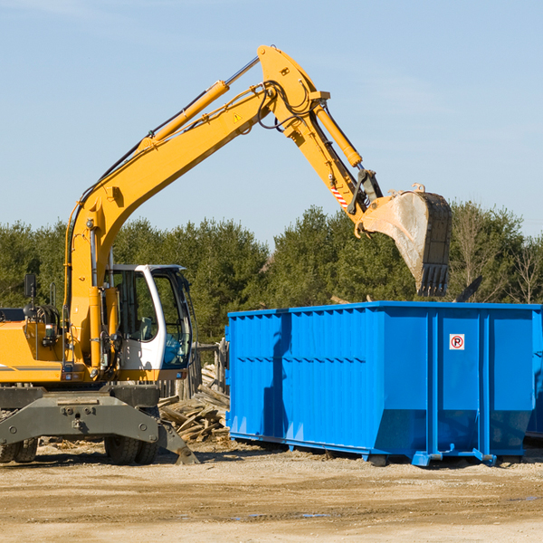 can i choose the location where the residential dumpster will be placed in Denham Minnesota